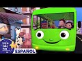 Las Ruedas del Autobús Verde | Canciones Infantiles | Dibujos Animados | Little Baby Bum en Español