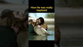 ✝️HOW JESUS WAS BAPTISED ✝️ #jesus #bible #god #viral #viralytshorts #shorts #short