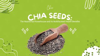 Chia Seeds: The Nutritional Powerhouse and Its Multifaceted Health Benefits‍️#chia #chiaseeds