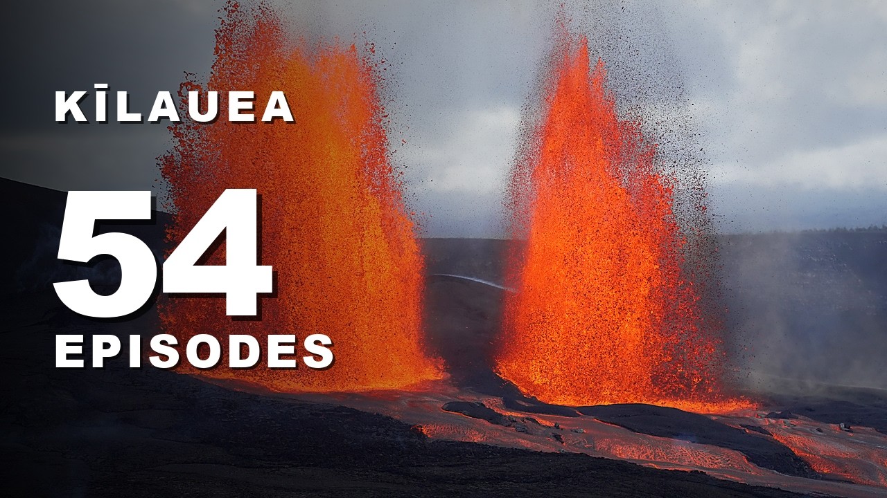 Kīlauea Volcano: 54 Eruptive Episodes in 8 Minutes