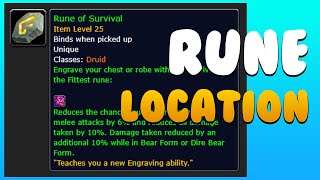 Druid Rune Location - Survival of the Fittest