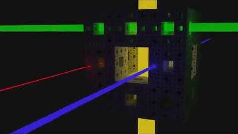 Blender - Menger Sponge, dark so you can see the inside aswell