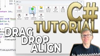 C# Tutorial: Add Draggable Auto-Aligning Buttons to Your C# Programs