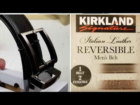 Kirkland Signature Men's Reversible Leather Belt