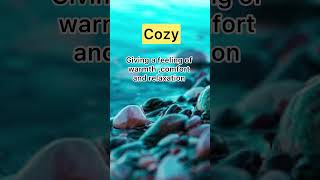 Cozywords And Meaning Artsydropenglish english vocabulary shorts