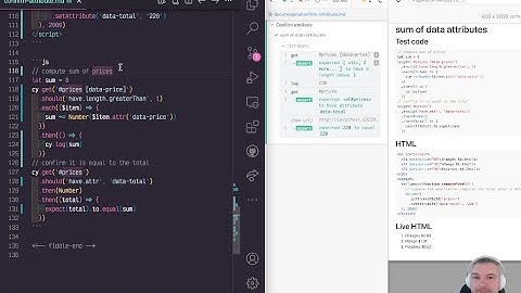 Confirm Total Sum Using Data Attributes And Automatic Waiting