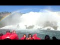 Take a voyage on a boat to the eye of the Niagra Falls