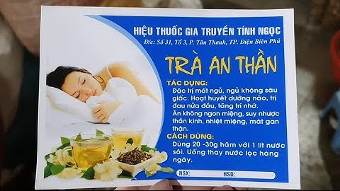 bí quyết giúp ngủ ngon, ngủ sâu giấc nhờ trà an thần