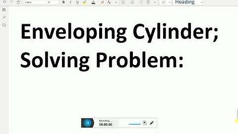 Analytical Solid Geometry: - ( Enveloping cylinder; Solving problem ) - 126.