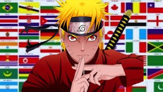 NARUTO in 15 Different Languages  + 15 national melodies