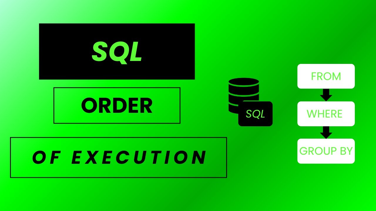SQL Query Execution Order Explained with Example (HAVING, GROUP BY, and ...