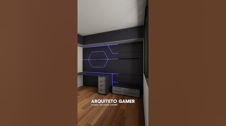 Projeto sensacional de um escritório gamer