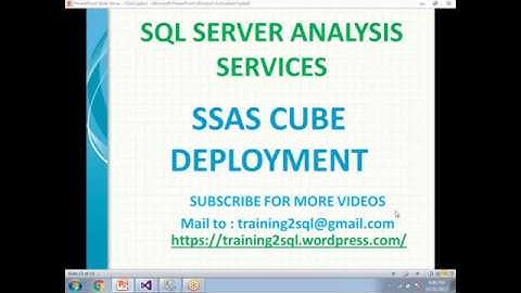 SSAS Cube Deployment
