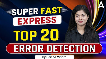 SBI PO 2022 Zero to Hero | TOP 20 ERROR DETECTION | English by Udisha Mishra