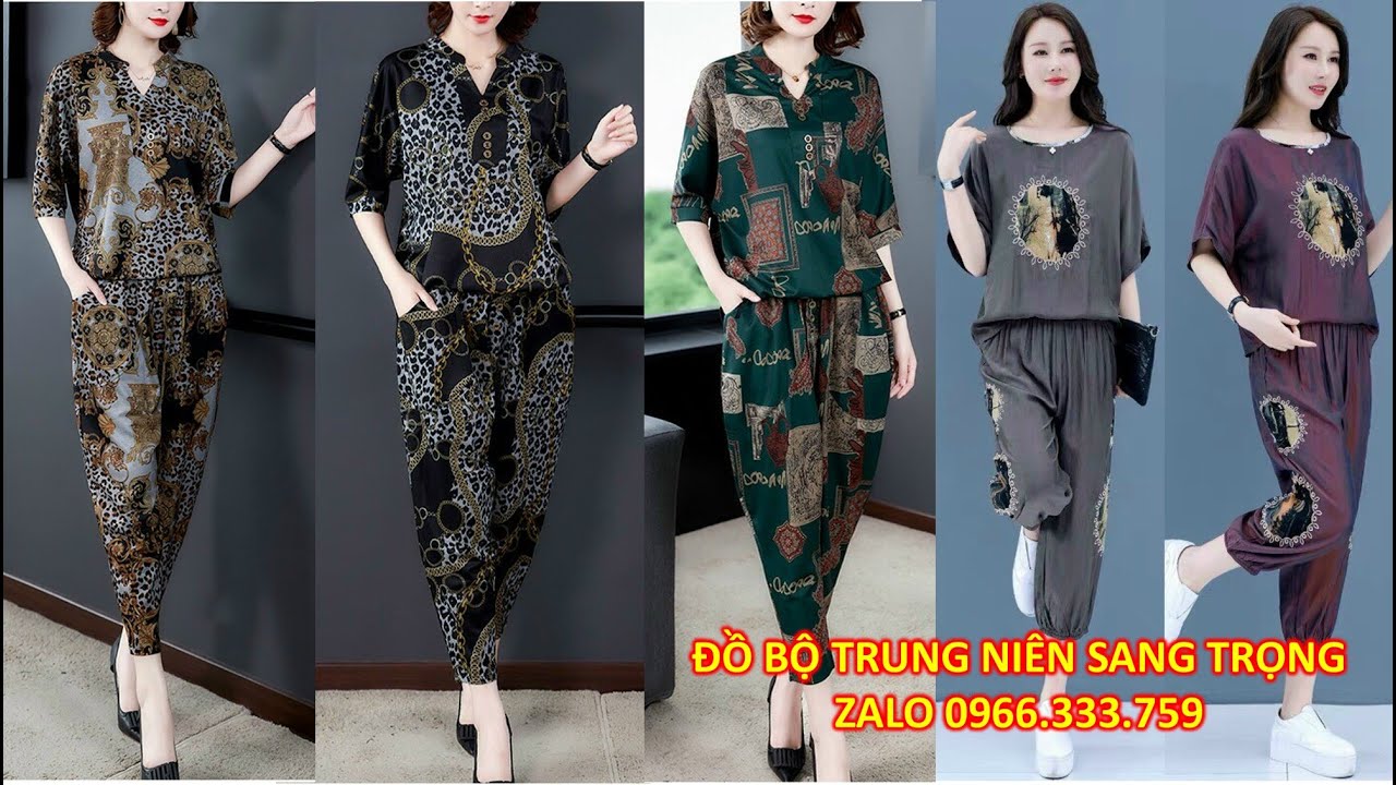 đồ thời trang nữ Update ĐỒ BỘ KIỂU TRUNG NIÊN SANG TRỌNG | ĐỒ BỘ KIỂU MỚI NHẤT NĂM NAY