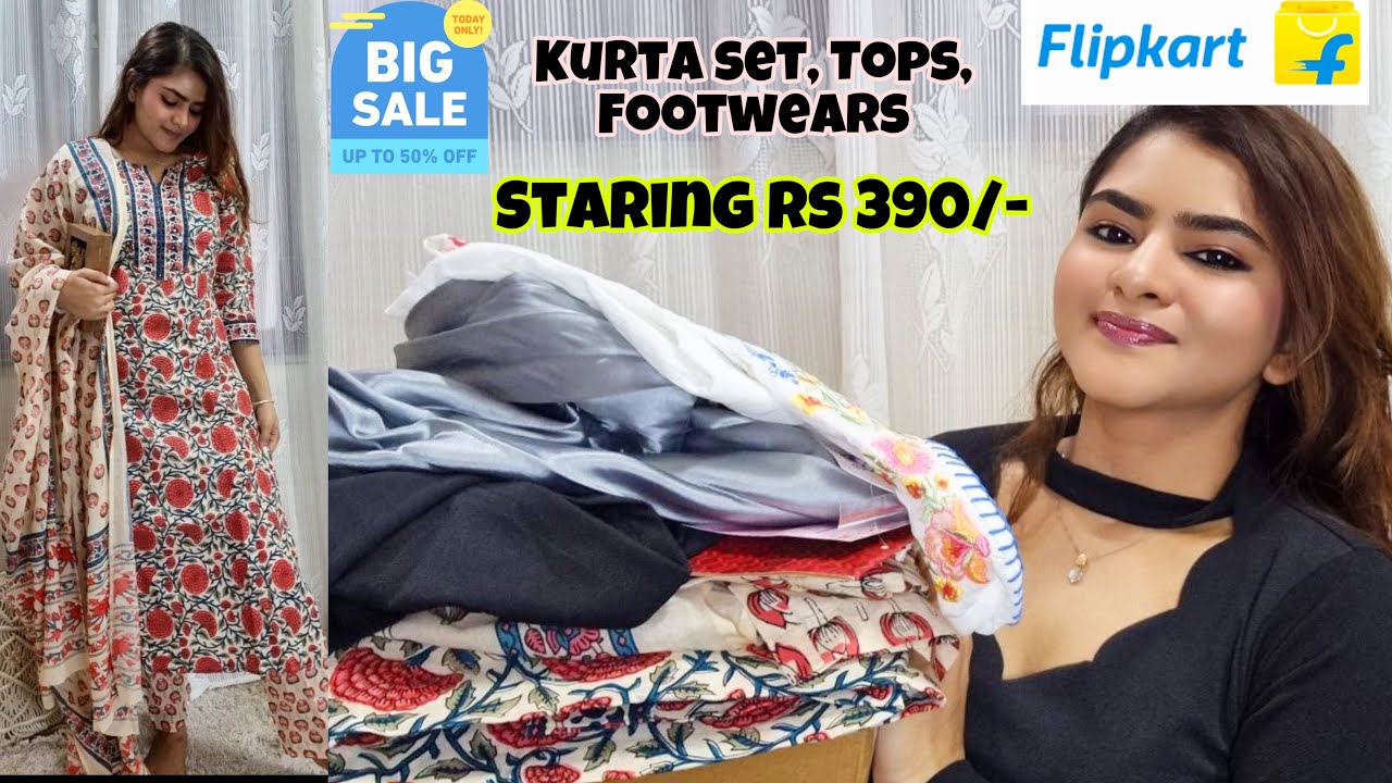 🥳Flipkart Kurta Set Unboxing & Try On🤩Flipkart SALE👌#flipkart  #flipkartkurtasethaul #flipkarthaul - YouTube