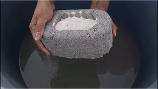 ASMR: Sand Cement Filled Shapes Water Crumbling || Oddly Satisfying Relaxing O.V