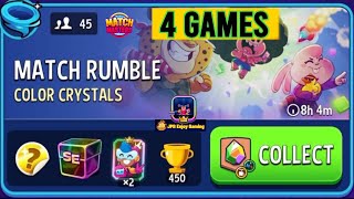 4 GAMES/ Color Crystals+Shared Energy+Blow 'Em Up Match Rumble 45 Players/ Match Masters