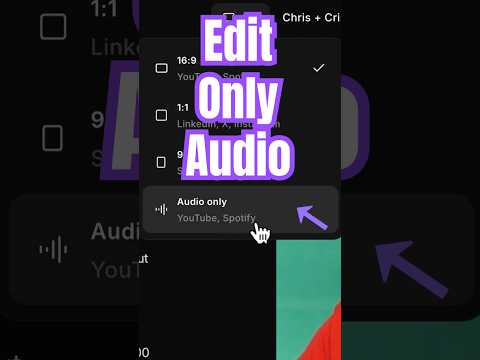 Edit AUDIO ONLY in Riverside (Even if You Recorded with Video) #riverside
