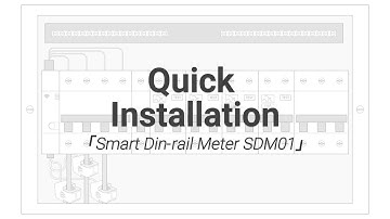 SDM 01 Smart Din-rail Meter Installation and Cloud Paring (Wifi version & Zigbee version)