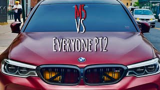 BMW F90 M5 vs THE WORLD PT 2 | Turbo mustang G80 M3, F80, ZL1