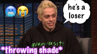 Pete Davidson BEING SHADY at people for 2 minutes straight