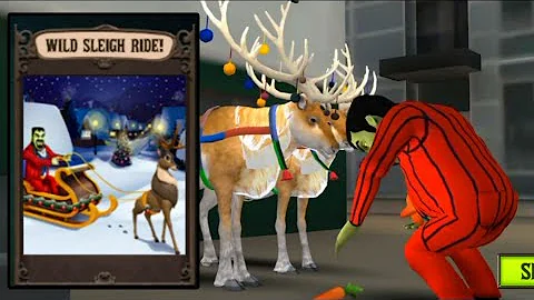 Scary Stranger 3D - Jingle Fall - Wild Sleigh Ride (Android Gameplay)