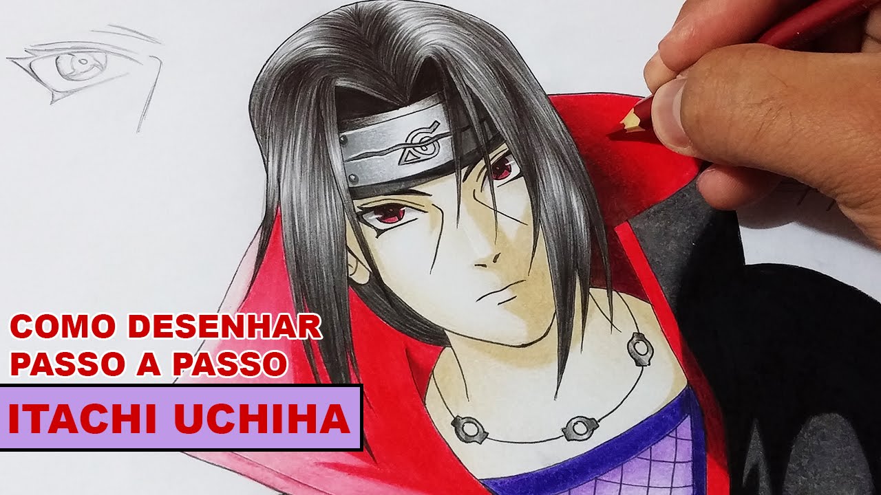 HOW TO DRAW UCHIHA ITACHI FACE FROM NARUTO /// COMO DESENHAR O ROSTO DO  ITACHI 