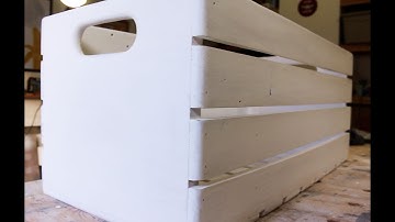 Making a Large Rustic Storage Crate | VQC