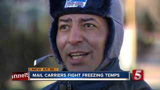 Mid-state postal workers combat bitter cold to deliver mail