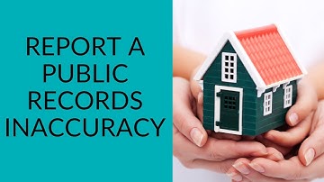 Reporting Public Records Inaccuracies