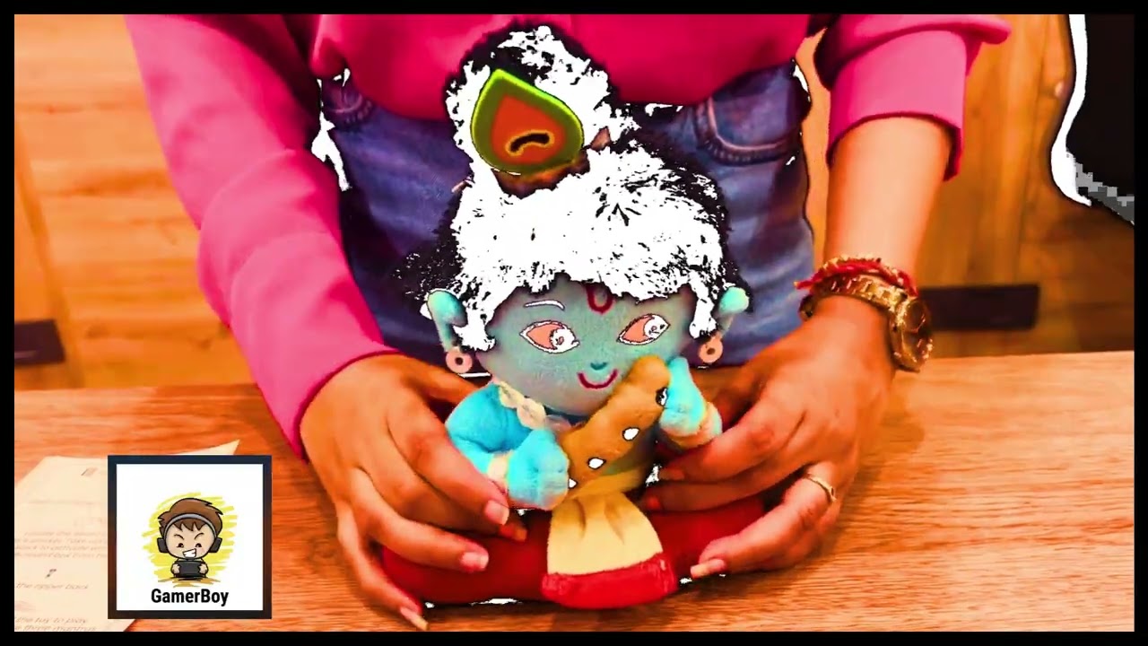 Panda's Box Mantra Chanting Baby Krishna  Musical Soft Plush Toy Best Gift for Toddlers & Babies.