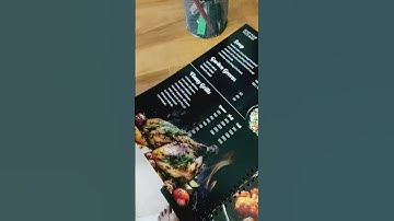 Restaurant menu