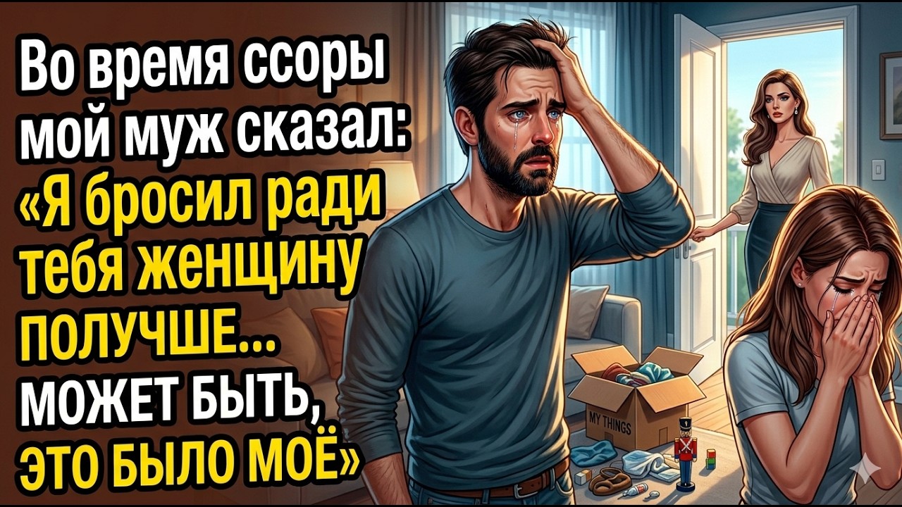 Во время ссоры мой муж сказал: «Я бросил ради тебя женщину получше… может быть, это было моё…»