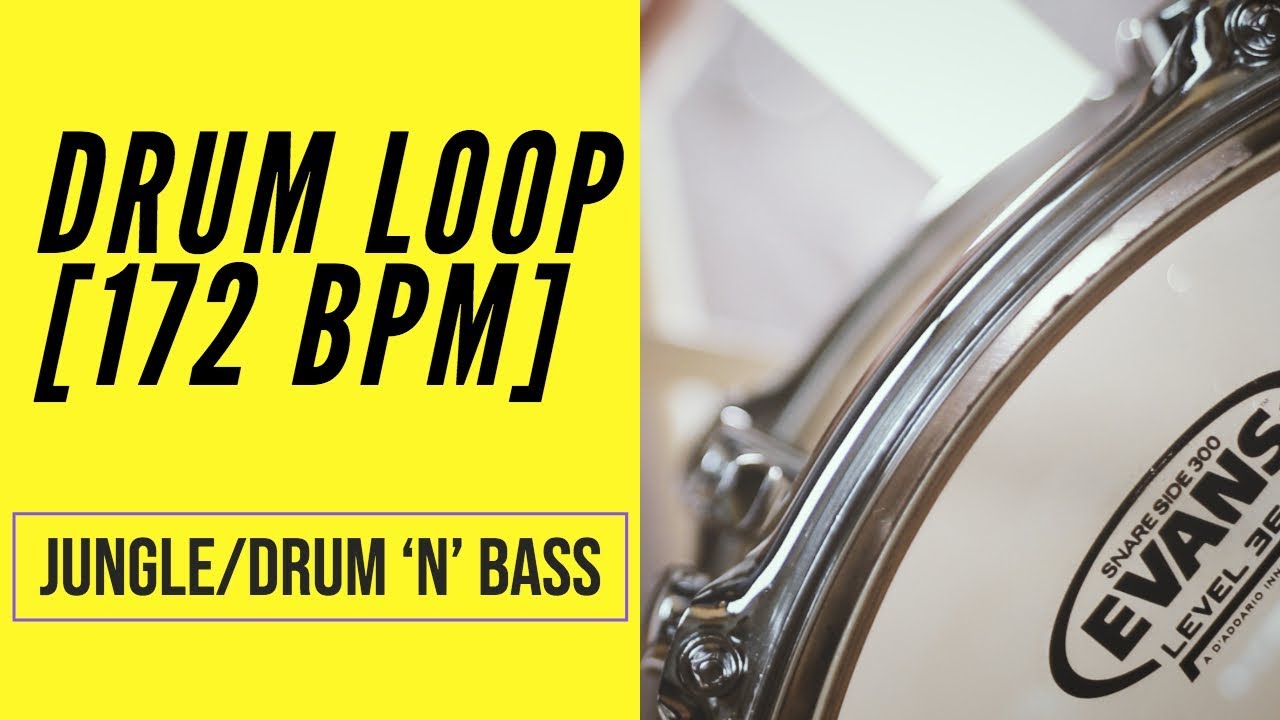 Jungle/Drum 'n' Bass Drum Loop 172 BPM Migsdrummer YouTube