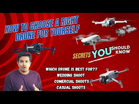 Which drone is best suited for wedding, commercial or casual shoot? | New drone selection guide 2024