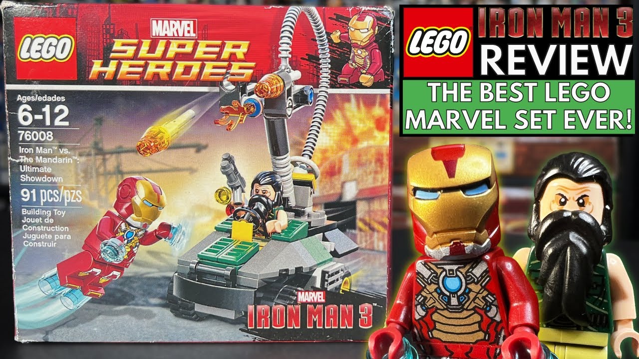 The Best Lego Marvel Set Ever: Iron Man 3 Mandarin Ultimate Showdown Set  76008 Review - Youtube