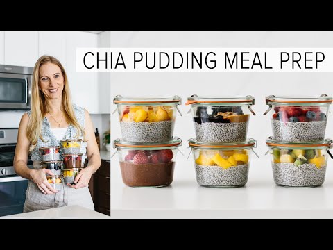 MEAL PREP CHIA PUDDING  freeze it for weeks  healthy breakfast ideas