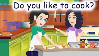 Basic Cooking Verbs for Beginners | Learn English Conversation: Do you like to cook? screenshot 5