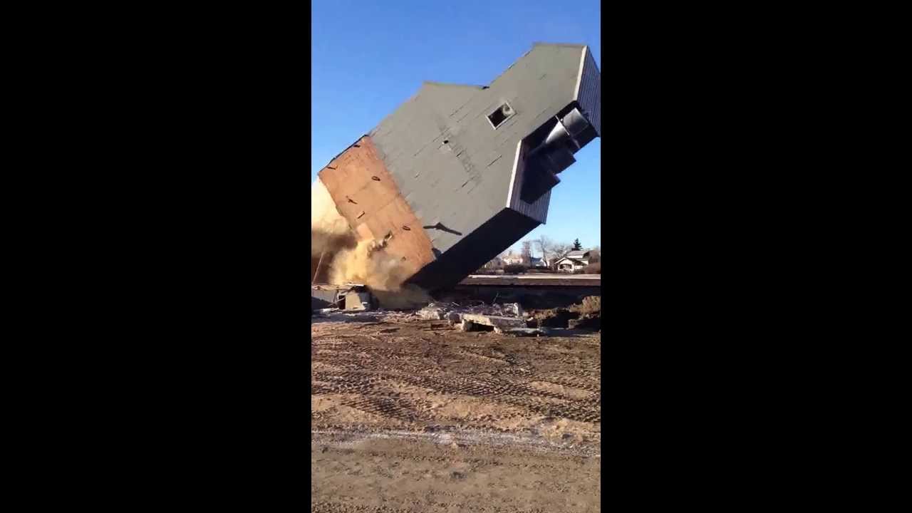 Dutton Montana Grain Elevator Demolition YouTube