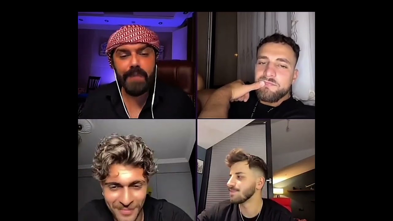 اغنية نسريني بصوت عمار الكوفي مع جماعة اتراك في بث مباشر