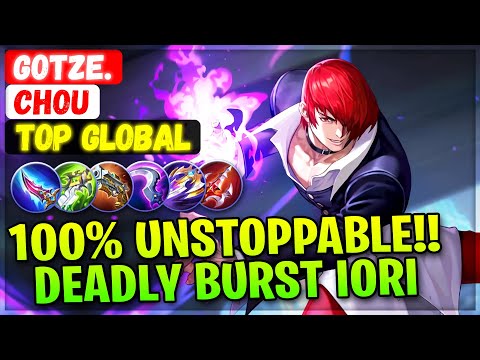 100% Unstoppable!! Deadly Burst Iori [ Top Global Chou ] Gotze. - Mobile Legends Emblem And Build @MobileMobaYT