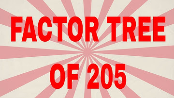Factor tree of 205|Prime factor tree