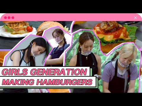 [4K] SNSD making handmade hamburgers🍔(ENG SUB)