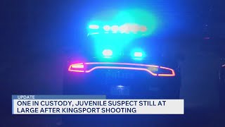 One in custody, juvenile suspect still at large after Kingsport shooting