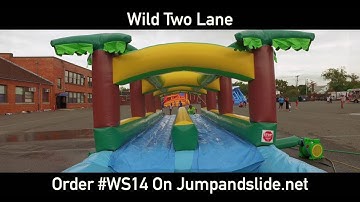 Wild two lane Long Island, NY - www.JumpAndSlide.net
