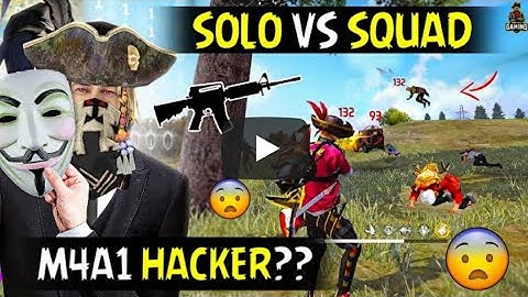 MY BEST M4A1 HACKER LEVEL🔥SOLO VS SQUAD GAMEPLAY | GARENA FREE FIRE