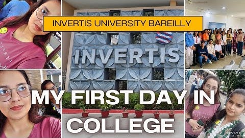 First day of my college// orientation problem in invertis university bareilly 2024 #invertis
