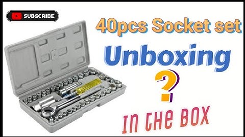 40pcs socket set || bike car repair || gadgets heavy work || Unboxing
