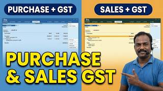 Tally Prime में GST के साथ Purchase और Sales की प्रविष्टियाँ | भाग 2 | Tally Prime | Sharaa Academy screenshot 1